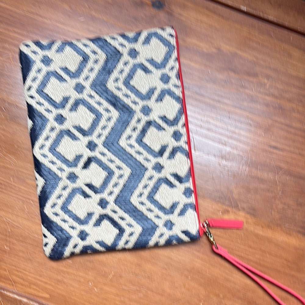 Vera Bradley Red and Yellow Clutch with Floral Accents - Picture 2 of 3